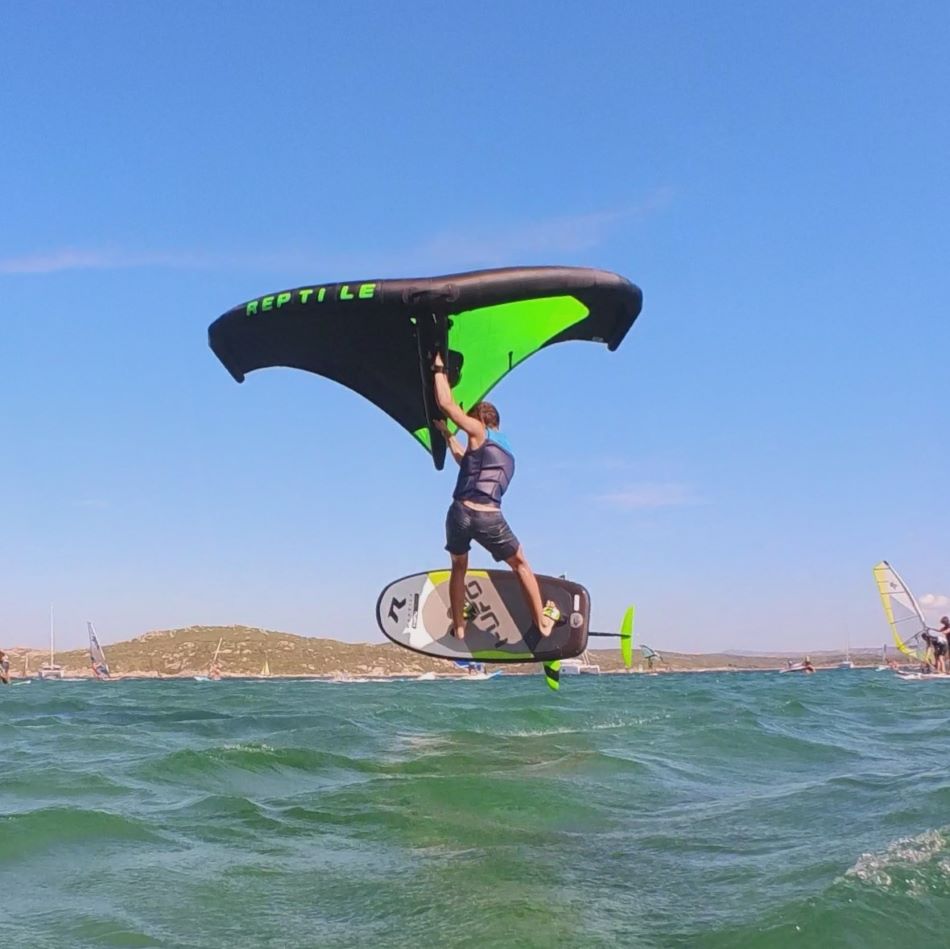wing foil jump